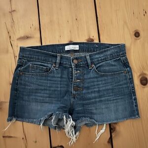 LOFT denim mini shorts